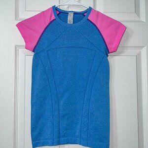Ivivva by Lululemon Girl's Fly Tech Swiftly Short Sleeve Size 10